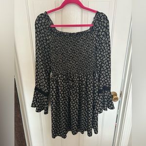 Black & white floral dress